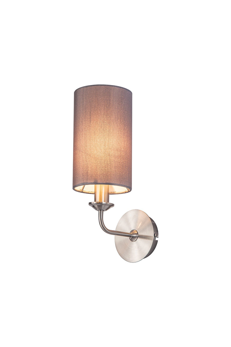 Deco Banyan 1 Light Switched Wall Lamp Without Shade, E14 Satin Nickel • D0362