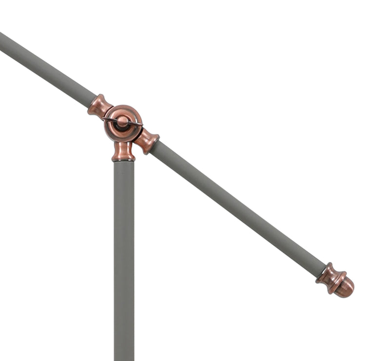 Regal Lighting SL-2273 1 Light Adjustable Floor Lamp Sand Grey And Copper