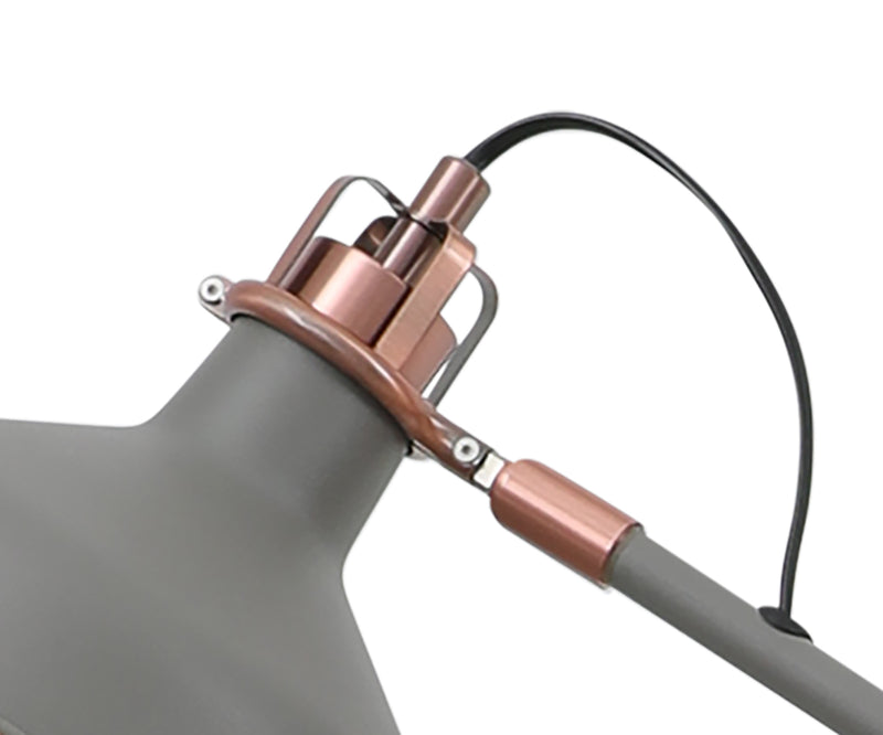 Regal Lighting SL-2273 1 Light Adjustable Floor Lamp Sand Grey And Copper