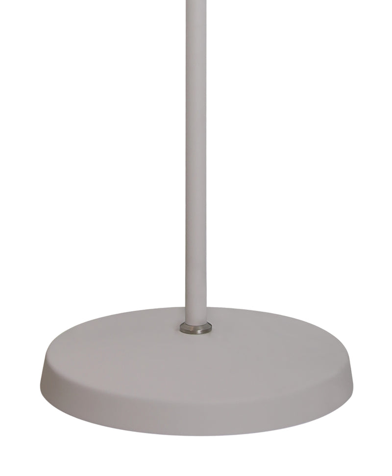 Regal Lighting SL-2272 1 Light Adjustable Floor Lamp Sand White And Satin Nickel