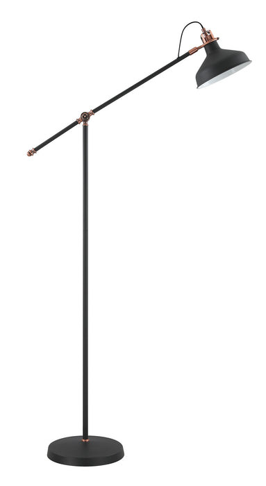Regal Lighting SL-1740 1 Light Adjustable Floor Lamp Sand Black And Copper