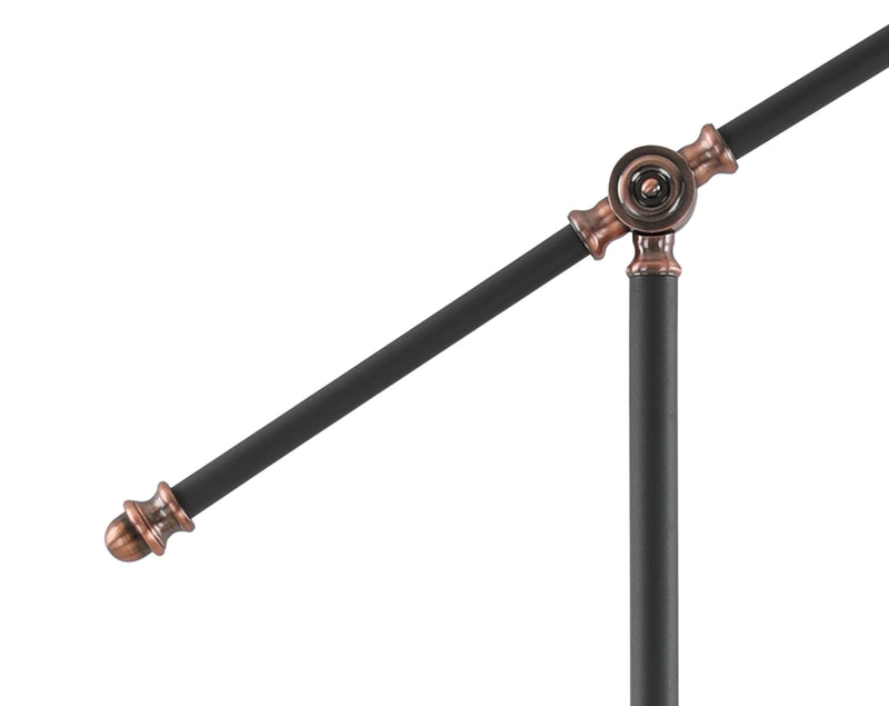 Regal Lighting SL-1740 1 Light Adjustable Floor Lamp Sand Black And Copper