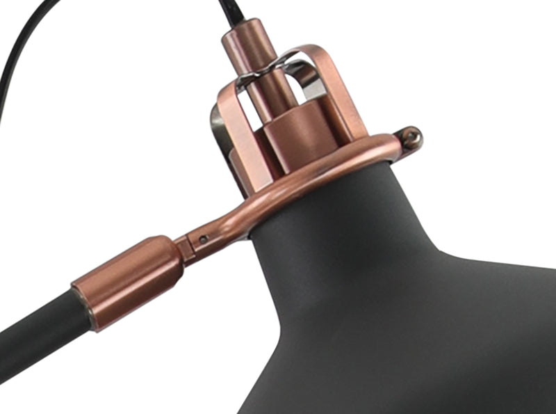 Regal Lighting SL-1740 1 Light Adjustable Floor Lamp Sand Black And Copper