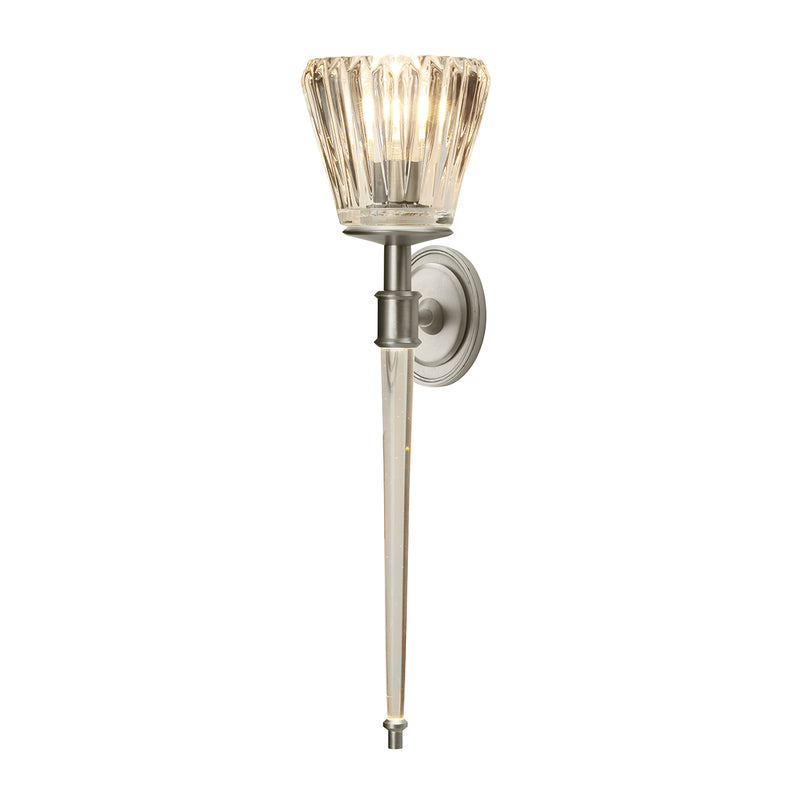 brushed nickel wall light