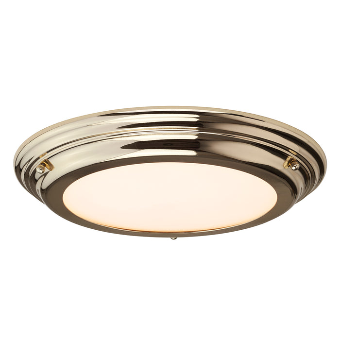 brass LED flush ceiling light