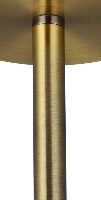 Deco Sigma Round Cylinder, 400 x 180mm Gold Foil With White Lining Shade • D0584