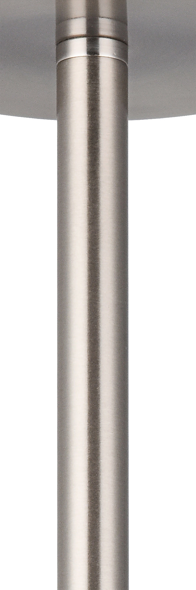 Deco Baymont Satin Nickel 1 Light E27 Universal Semi Ceiling Fixture, Suitable For A Vast Selection Of Shades • D0332