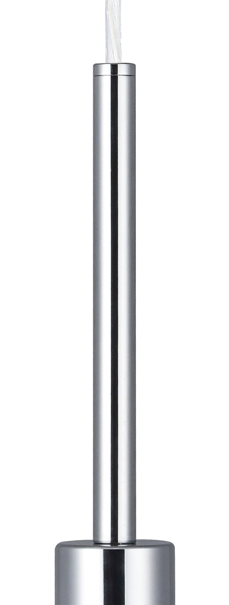 Deco Sigma Round Cylinder, 300 x 170mm Silver Foil With White Lining Shade • D0587