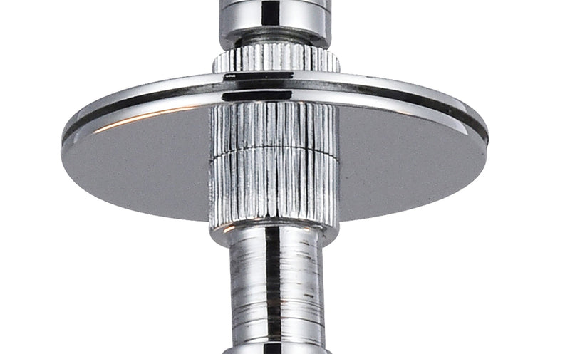 Deco Baymont Polished Chrome 3 Light E27 Universal Semi Ceiling Fixture, Suitable For A Vast Selection Of Shades • D0336