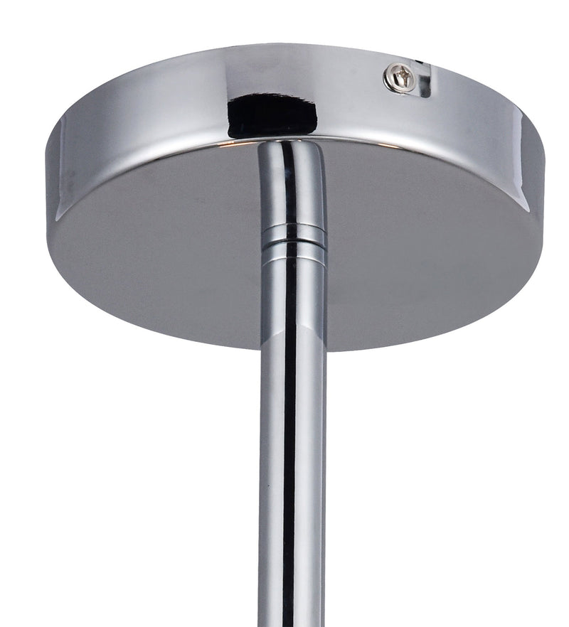 Deco Baymont Polished Chrome 3 Light E27 Universal Semi Ceiling Fixture, Suitable For A Vast Selection Of Shades • D0336