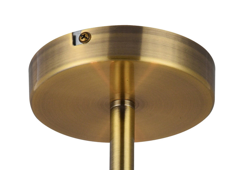 Deco Baymont Antique Brass 3 Light E27 Universal Semi Ceiling Fixture, Suitable For A Vast Selection Of Shades • D0337