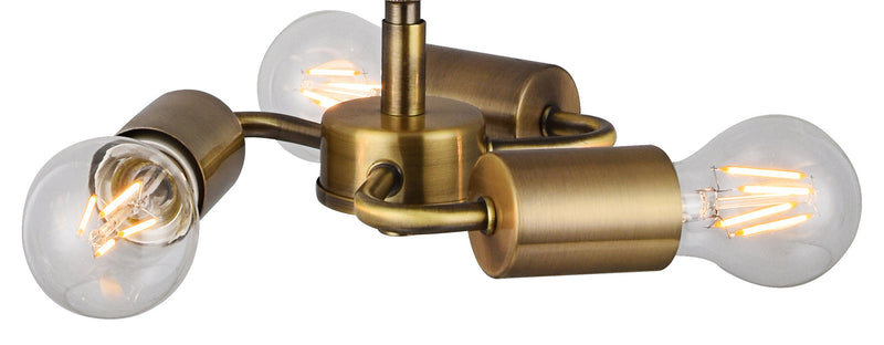 Deco Sigma Round Cylinder, 500 x 200mm Gold Foil With White Lining Shade • D0585