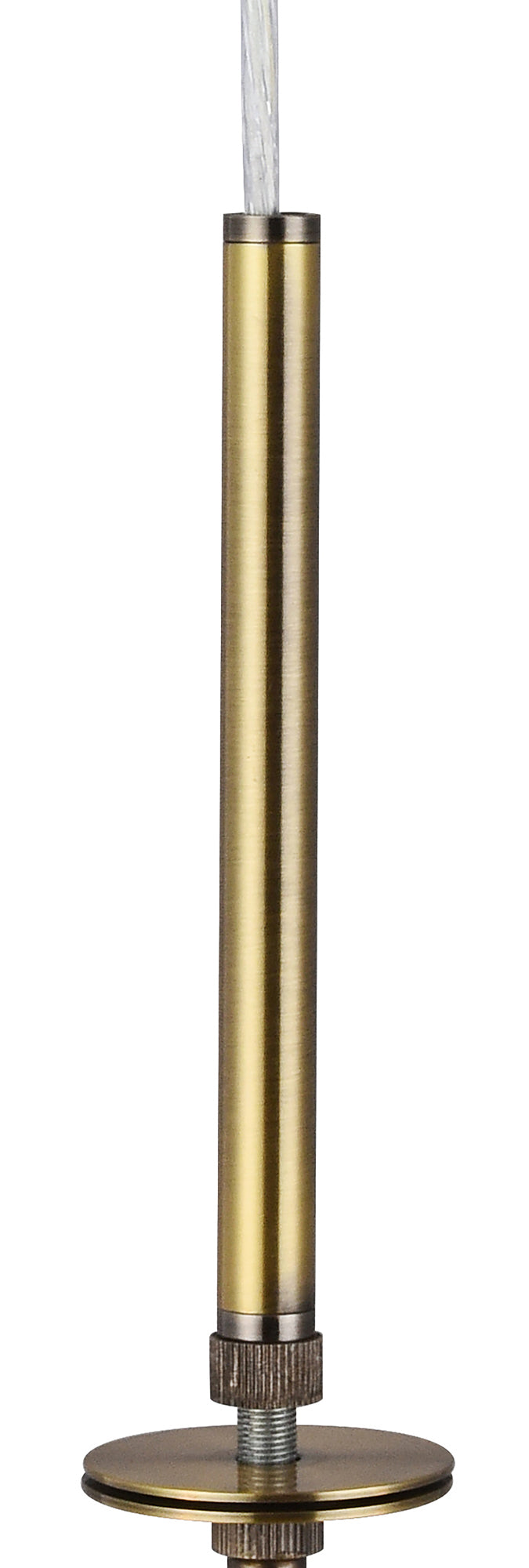 Deco Sigma Round Cylinder, 500 x 200mm Gold Foil With White Lining Shade • D0585