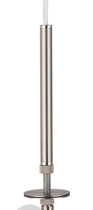 Deco Baymont Satin Nickel 3m 3 Light E27 Universal Single Pendant, Suitable For A Vast Selection Of Shades • D0341