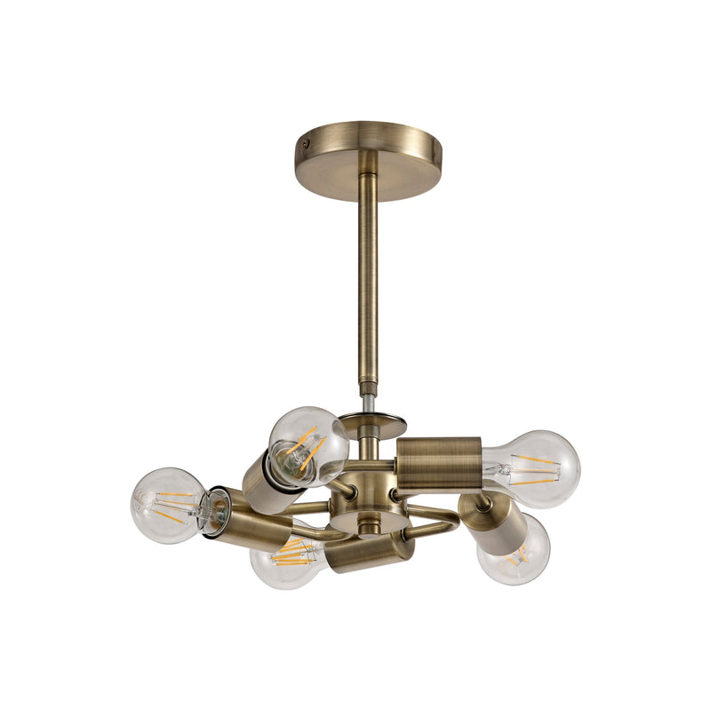 Deco Sigma Round Cylinder, 500 x 200mm Gold Foil With White Lining Shade • D0585