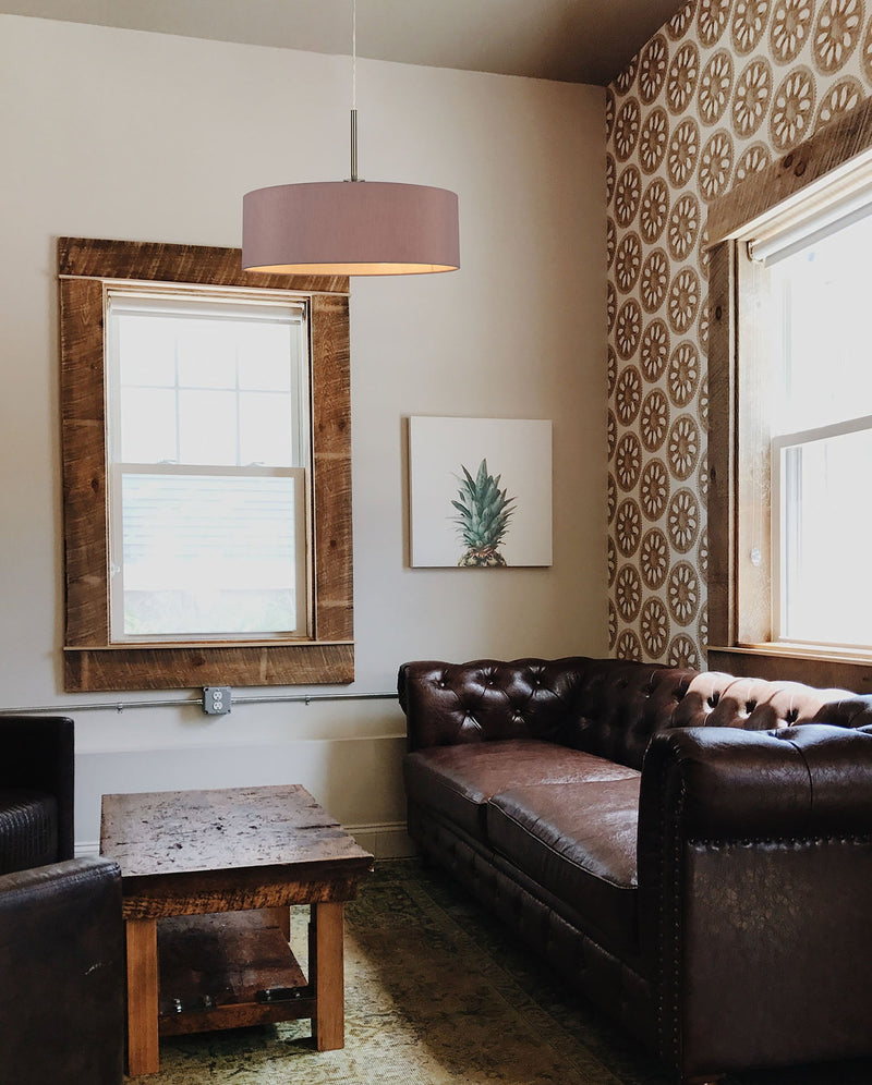 Deco Baymont Satin Nickel 3 Light E27 Universal 3m Linear Pendant, Suitable For A Vast Selection Of Shades • D0344