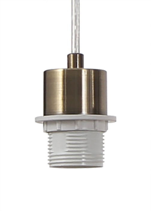 Deco Baymont Antique Brass 3 Light E27 Universal 2m Linear Pendant, Suitable For A Vast Selection Of Shades • D0604