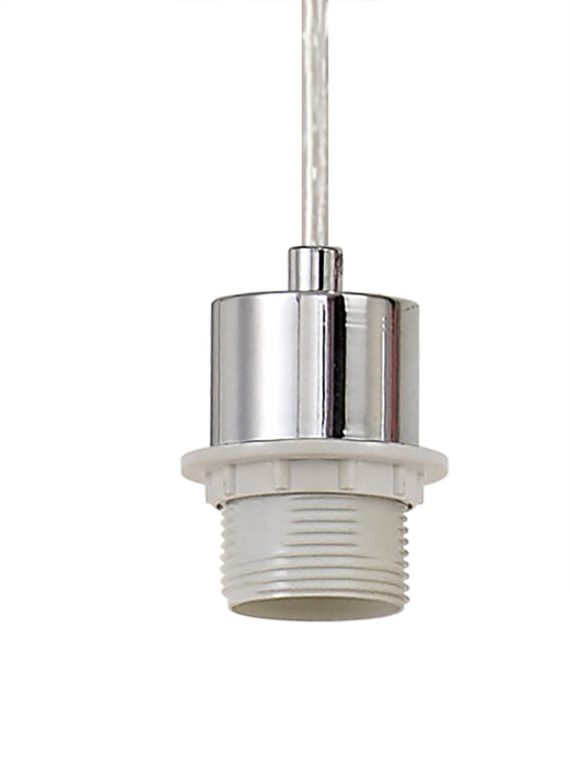 Deco Baymont Satin Nickel 3 Light E27 Universal 2m Linear Pendant, Suitable For A Vast Selection Of Shades • D0605