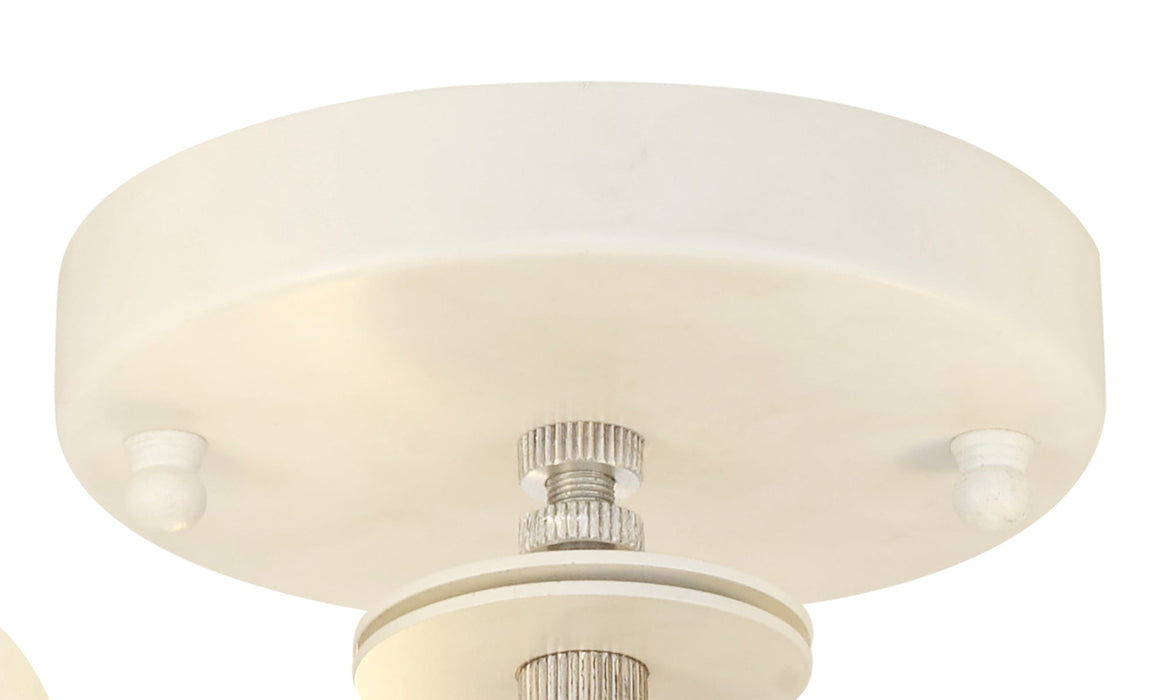 Deco Baymont White 3 Light E27 Universal Flush Ceiling Fixture, Suitable For A Vast Selection Of Shades • D0634