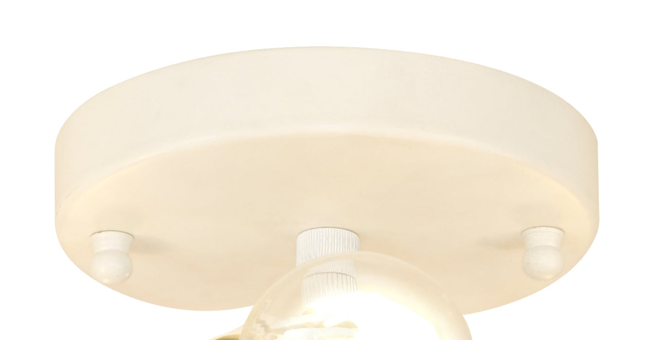 Deco Baymont White 5 Light E27 Universal Flush Ceiling Fixture, Suitable For A Vast Selection Of Shades • D0635