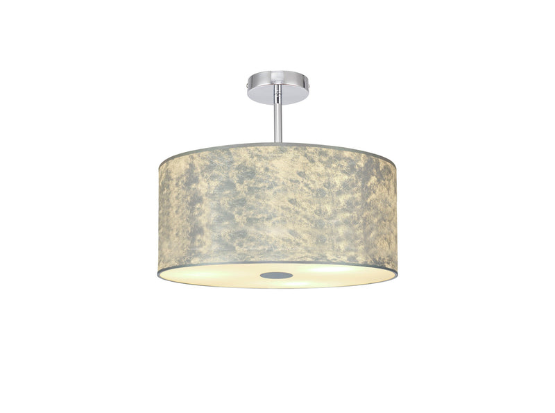 Deco Universal 400mm Frosted Acrylic Diffuser With Polished Chrome Centre Detail • D0319