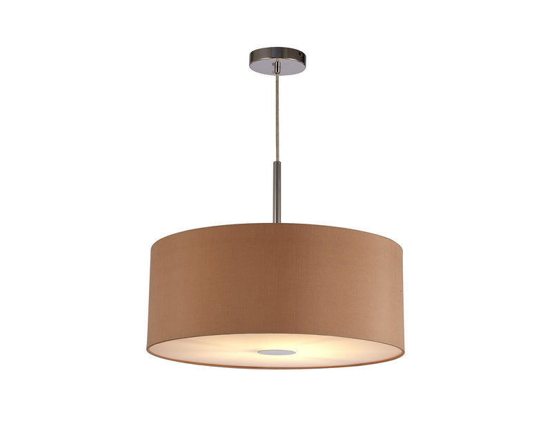 Deco Sigma Round Cylinder, 500 x 200mm Dual Faux Silk Fabric Shade, Antique Gold/Ruby • D0295