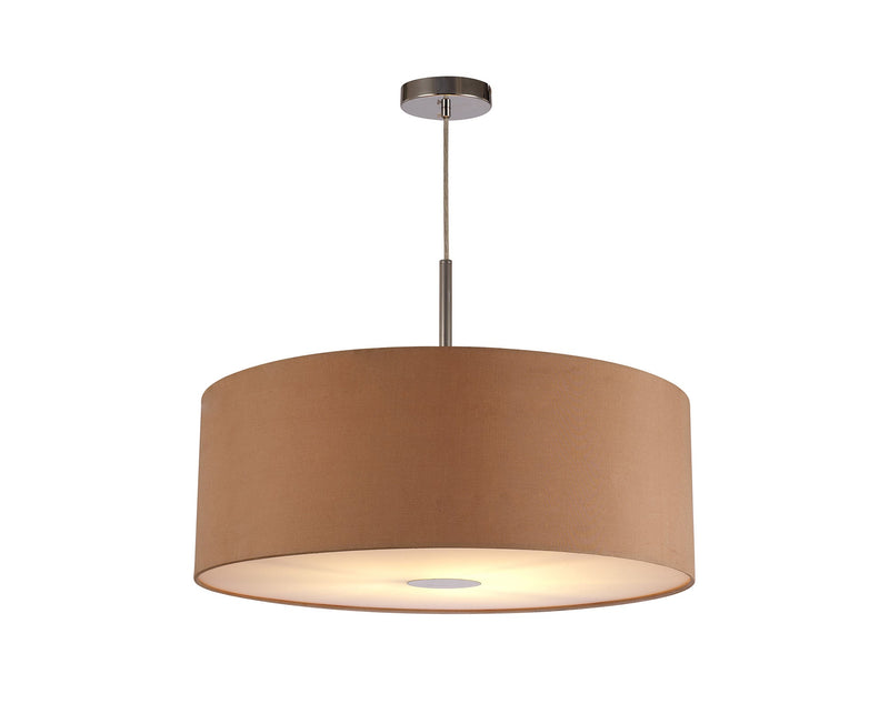 Deco Sigma Round Cylinder, 600 x 220mm Dual Faux Silk Fabric Shade, Antique Gold/Ruby • D0296