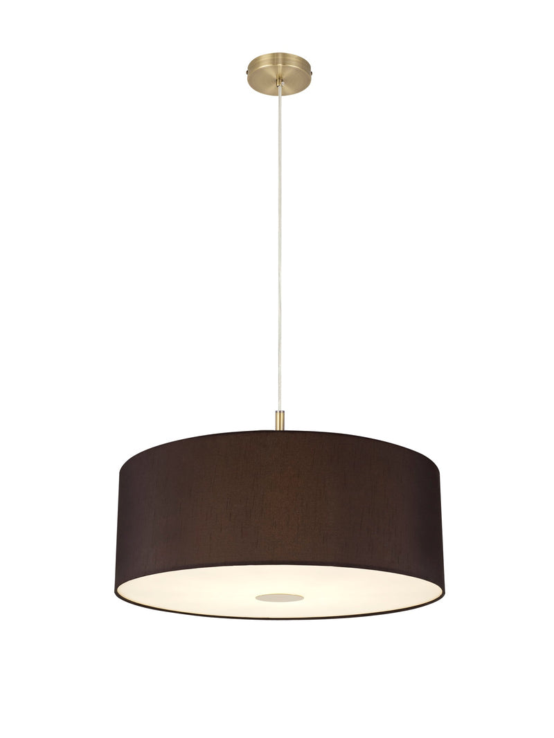 Deco Sigma Round Cylinder, 600 x 220mm Faux Silk Fabric Shade, Black/White Laminate • D0050