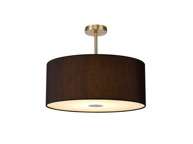 Deco Baymont Antique Brass 5 Light E27 Universal Semi Ceiling Fixture, Suitable For A Vast Selection Of Shades • D0507