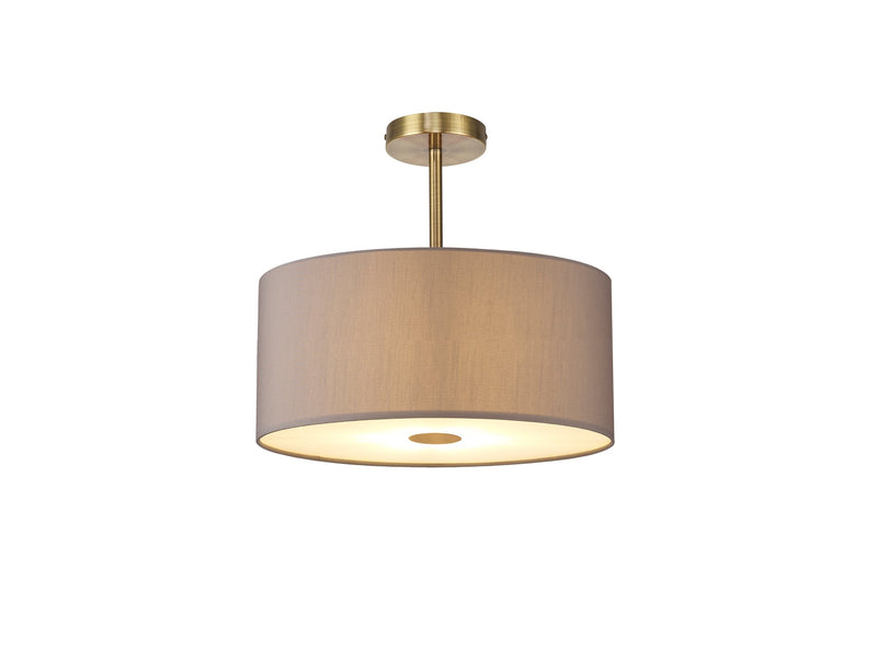 Deco Baymont Antique Brass 5 Light E27 Universal Semi Ceiling Fixture, Suitable For A Vast Selection Of Shades • D0507