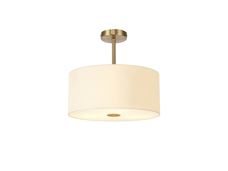 Deco Baymont Antique Brass 5 Light E27 Universal Semi Ceiling Fixture, Suitable For A Vast Selection Of Shades • D0507