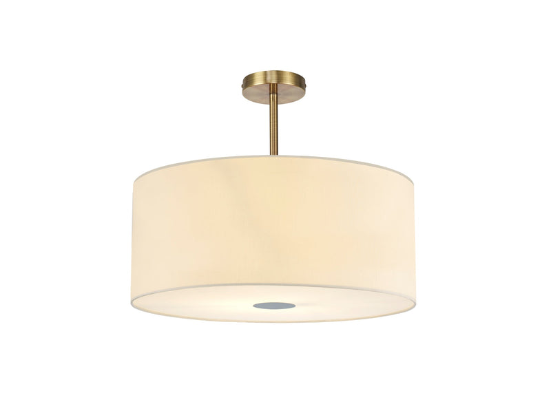 Deco Baymont Antique Brass 5 Light E27 Universal Semi Ceiling Fixture, Suitable For A Vast Selection Of Shades • D0507