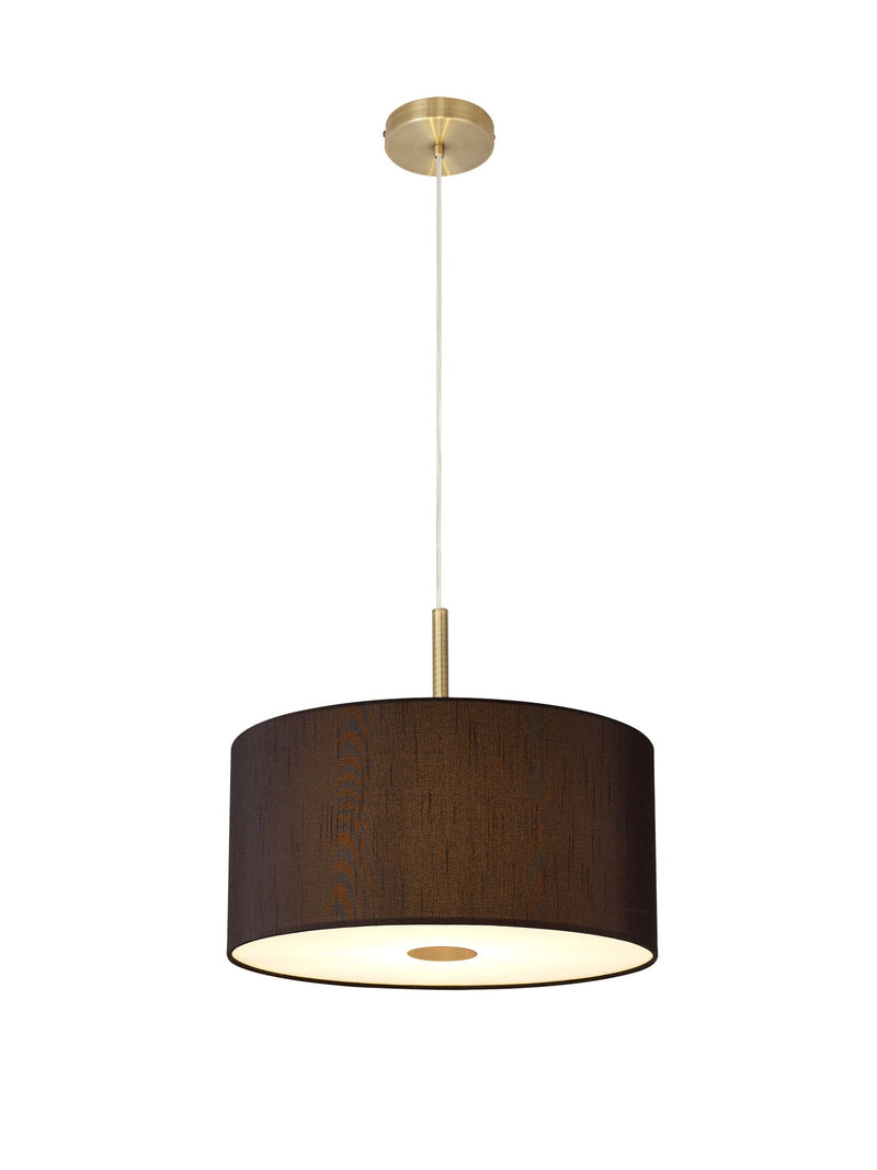 Deco Baymont Antique Brass 3m 5 Light E27 Universal Single Pendant, Suitable For A Vast Selection Of Shades • D0510