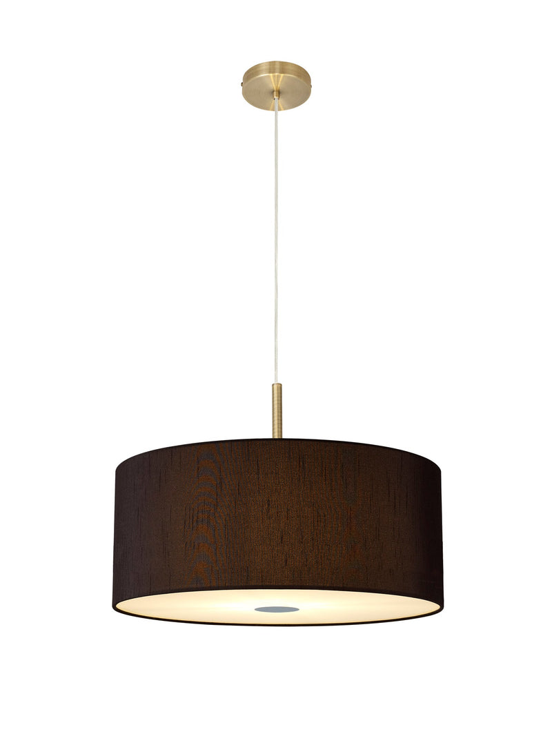 Deco Baymont Antique Brass 3m 5 Light E27 Universal Single Pendant, Suitable For A Vast Selection Of Shades • D0510
