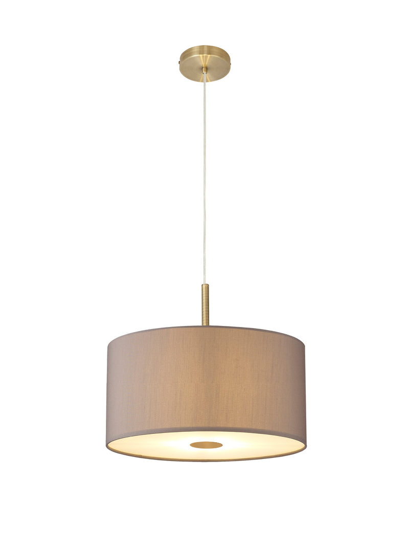 Deco Baymont Antique Brass 3m 5 Light E27 Universal Single Pendant, Suitable For A Vast Selection Of Shades • D0510