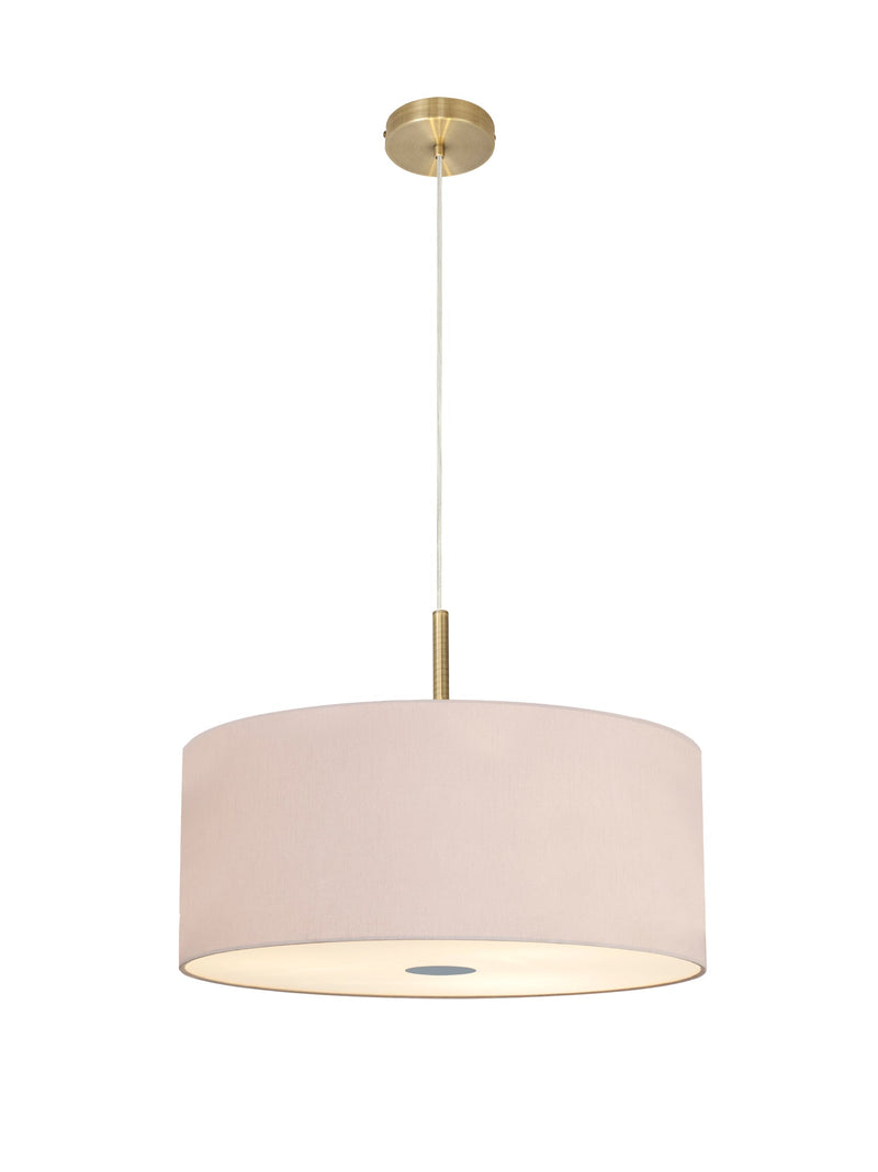 Deco Sigma Round Cylinder, 600 x 220mm Dual Faux Silk Fabric Shade, Nude Beige/Moonlight • D0280