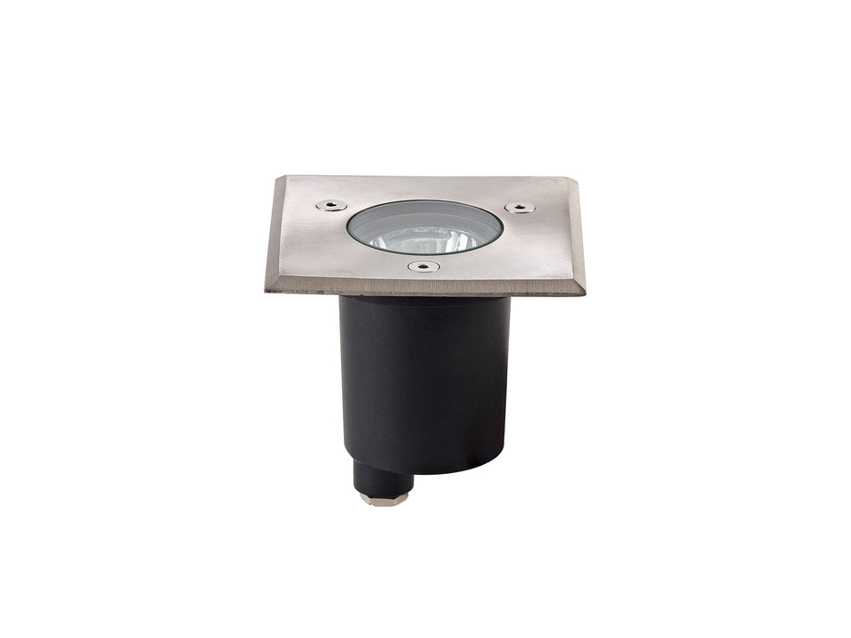 Deco Benecia GU10 Square Inground Light, Stainless Steel 316L, IP67, Cut Out: 68mm • D0446