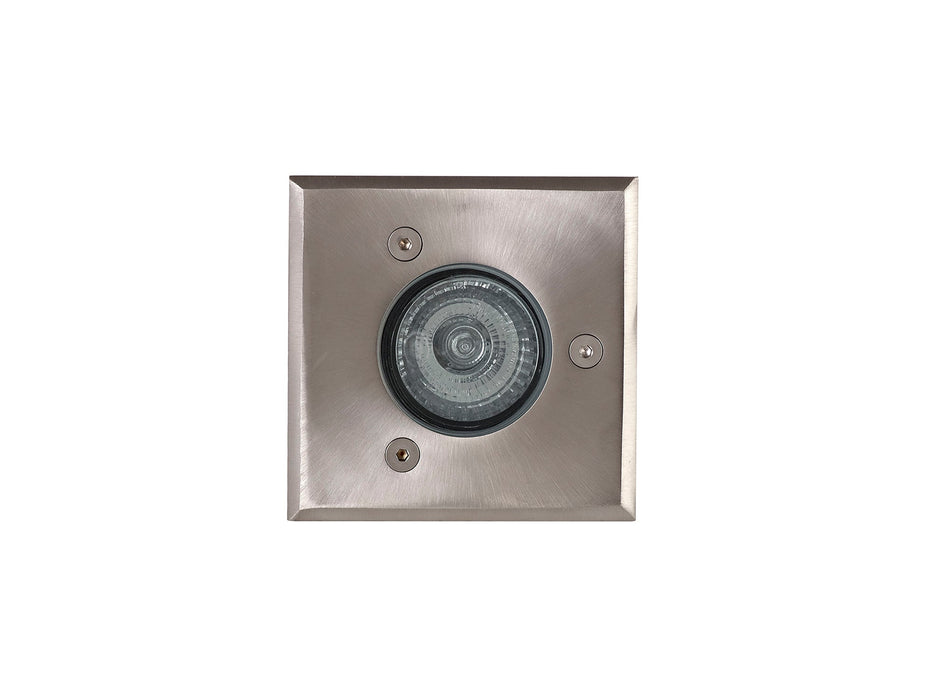 Deco Benecia GU10 Square Inground Light, Stainless Steel 316L, IP67, Cut Out: 68mm • D0446