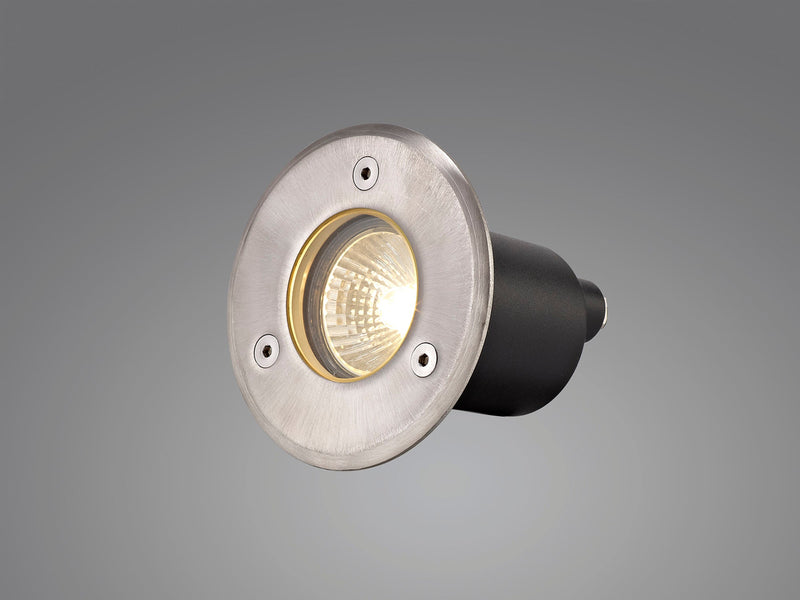 Deco Benecia GU10 Round Inground Light, Stainless Steel 316L, IP67, Cut Out: 68mm • D0447