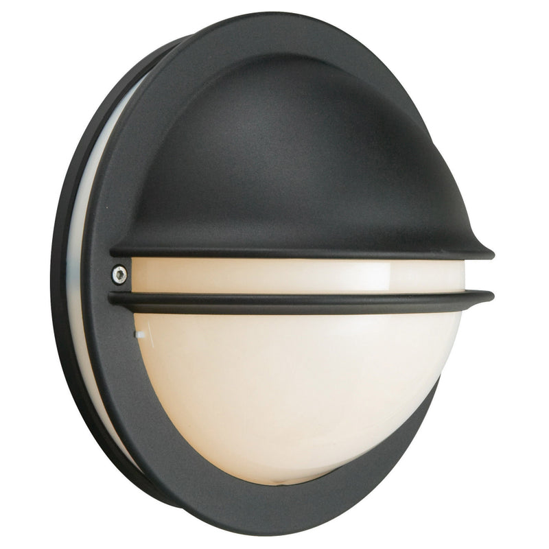 black outdoor wall light