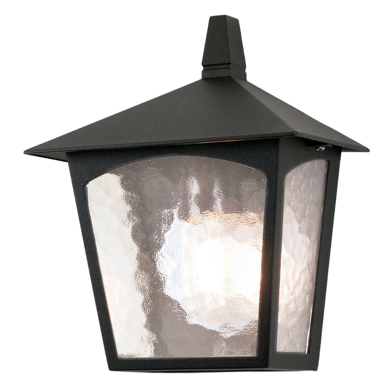 black outdoor wall light