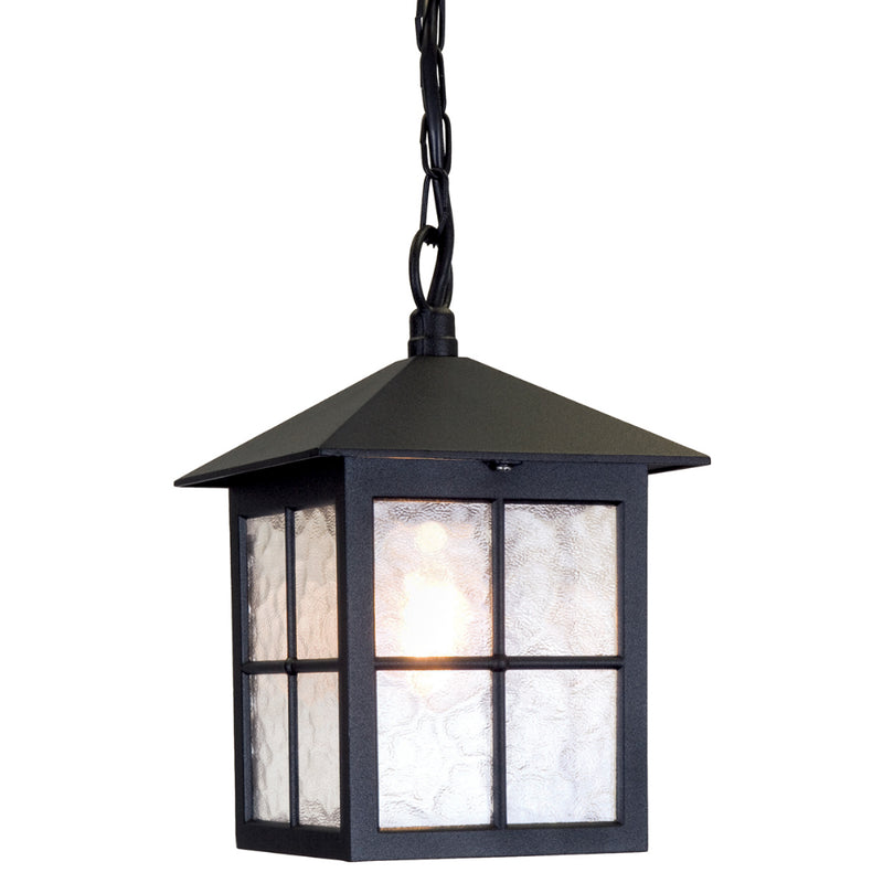 black outdoor wall light
