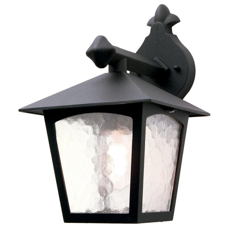 black outdoor wall light