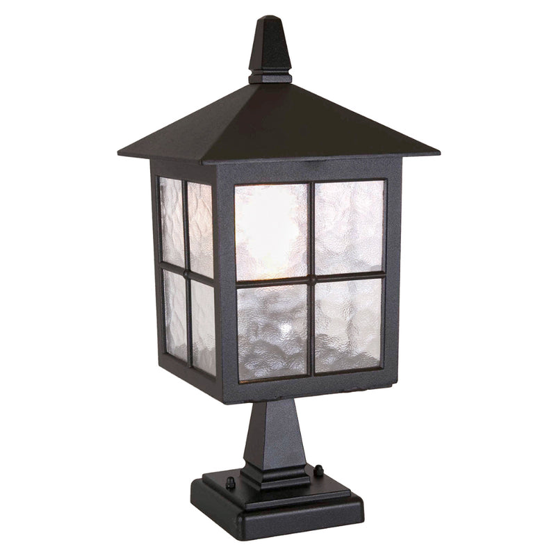 black outdoor wall light