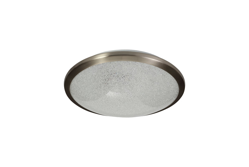 Regal lighting SL-1712 1 Light 30cm Flush LED Ceiling Light Satin Nickel   IP44