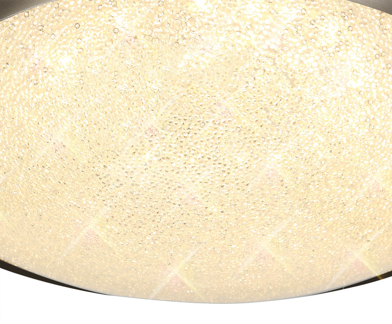 Regal lighting SL-1712 1 Light 30cm Flush LED Ceiling Light Satin Nickel   IP44