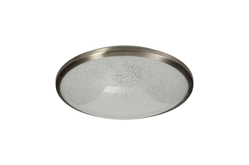 Regal lighting SL-1711 1 Light 35cm Flush LED Ceiling Light Satin Nickel   IP44
