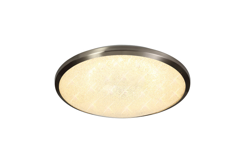 Regal lighting SL-1711 1 Light 35cm Flush LED Ceiling Light Satin Nickel   IP44