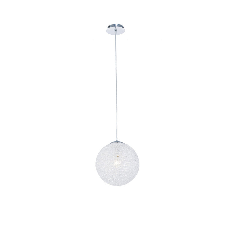 Mantra Fusion M5712 Bola Pendant 30cm Round 1 x E27, Chrome • M5712