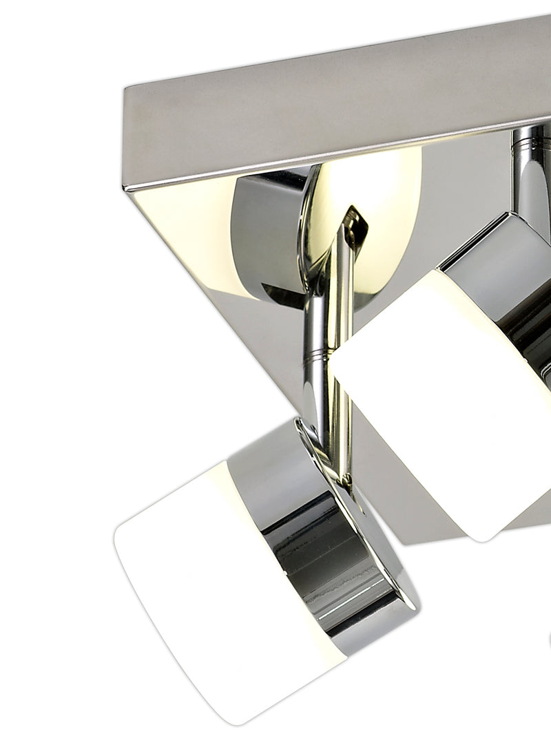 Regal lighting SL-1715 4 Light Flush LED Ceiling Light Polished Chrome IP44